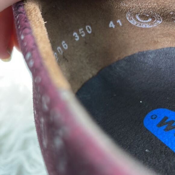 Wolky | purple Mary Jane loafers 9.0 Velcro closure - Picture 7 of 9